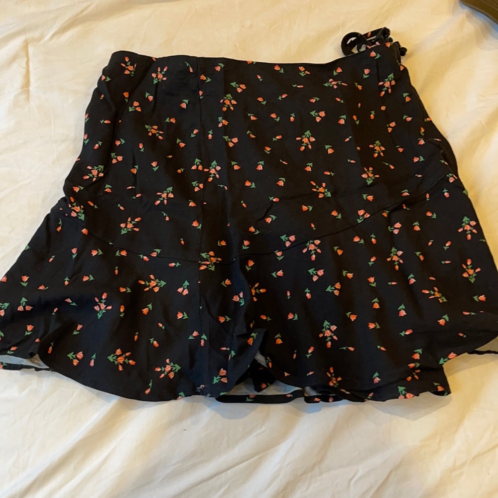 adorable floral wrap skirt